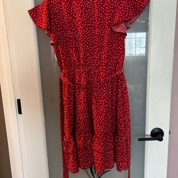 Red and white polka dot dress - Picture 4 of 7